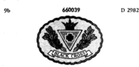 BLACK CROSS Logo (DPMA, 22.08.1952)