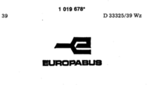 EUROPABUS Logo (DPMA, 02.04.1979)