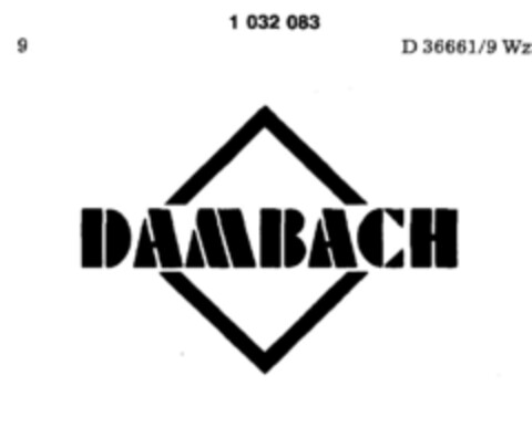 DAMBACH Logo (DPMA, 23.09.1981)