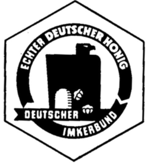 ECHTER DEUTSCHER HONIG DEUTSCHER IMKERBUND Logo (DPMA, 04/10/1953)