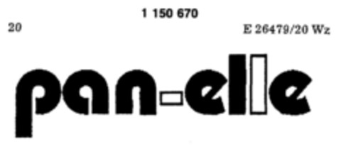 pan-elle Logo (DPMA, 02/27/1987)