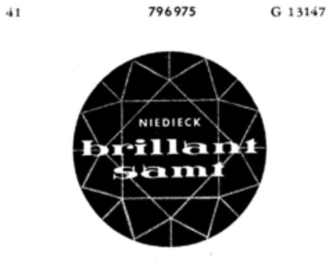 NIEDIEK brillant samt Logo (DPMA, 01/30/1964)