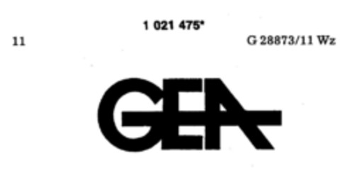 GEA Logo (DPMA, 19.06.1981)