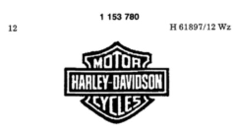 HARLEY-DAVIDSON MOTOR CYCLES Logo (DPMA, 30.06.1989)