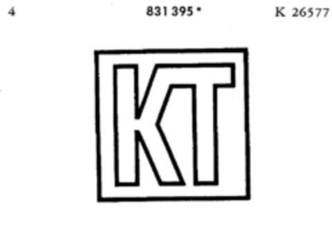 KT Logo (DPMA, 19.11.1966)