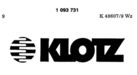 KLOTZ Logo (DPMA, 11.07.1985)