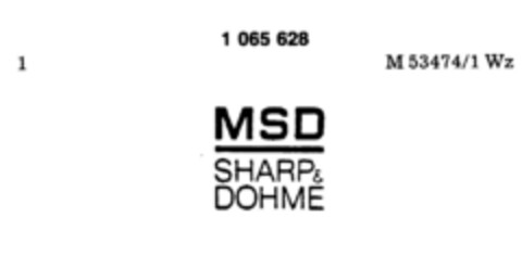 MSD SHARP&DOHME Logo (DPMA, 08/17/1983)