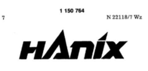 HAniX Logo (DPMA, 12/30/1988)