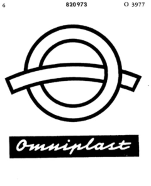 Omniplast Logo (DPMA, 07/15/1961)