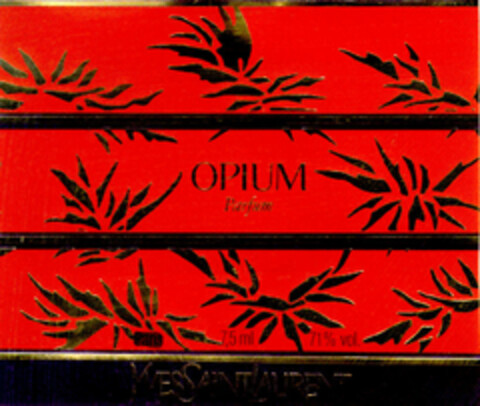 OPIUM YVES SAINT LAURENT Logo (DPMA, 17.01.1987)