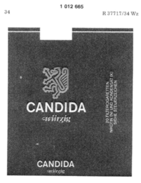 CANDIDA würzig Logo (DPMA, 14.04.1980)