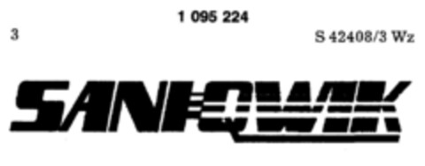 SANI-QWIK Logo (DPMA, 10/11/1985)
