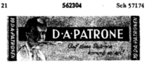 D A PATRONE Auf diese Patrone kommt es an! Logo (DPMA, 11.06.1942)