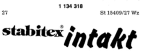 stabitex  intakt Logo (DPMA, 11/25/1987)