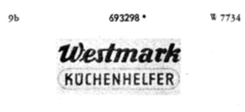 Westmark KÜCHENHELFER Logo (DPMA, 28.04.1956)