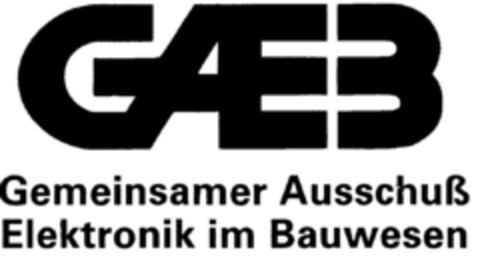 GAEB Gemeinsamer Ausschuß Elektronik im Bauwesen Logo (DPMA, 09.03.2000)