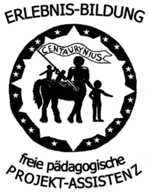 ERLEBNIS-BILDUNG CENTAURYNIUS freie pädagogische PROJEKT-ASSISTENZ Logo (DPMA, 18.02.2011)