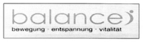 balance bewegung · entspannung · vitalität Logo (DPMA, 11.04.2011)