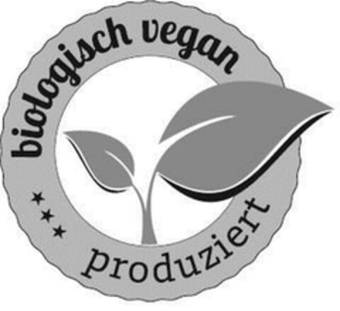 biologisch vegan produziert Logo (DPMA, 10.11.2014)