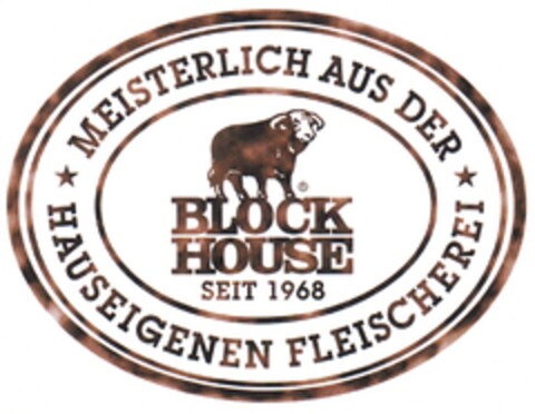 MEISTERLICH AUS DER HAUSEIGENEN FLEISCHEREI BLOCK HOUSE Logo (DPMA, 12/29/2014)