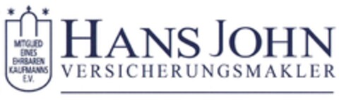 HANS JOHN VERSICHERUNGSMAKLER Logo (DPMA, 03/09/2016)