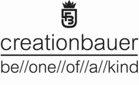 creationbauer be//one//of//a//kind Logo (DPMA, 02.07.2019)