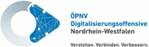 ÖPNV Digitalisierungsoffensive Nordrhein-Westfalen Verstehen. Verbinden. Verbessern. Logo (DPMA, 12/04/2020)