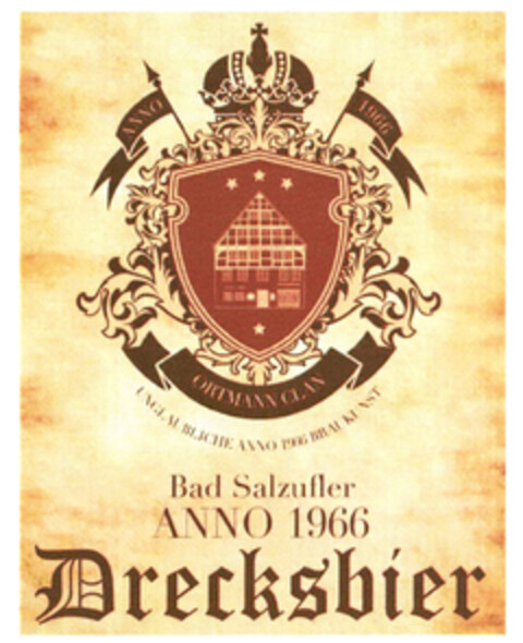 Bad Salzufler ANNO 1966 Drecksbier Logo (DPMA, 04.10.2021)