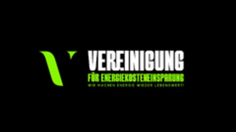V VEREINIGUNG FÜR ENERGIEKOSTENEINSPARUNG WIR MACHEN ENERGIE WIEDER LEBENSWERT! Logo (DPMA, 05.07.2023)