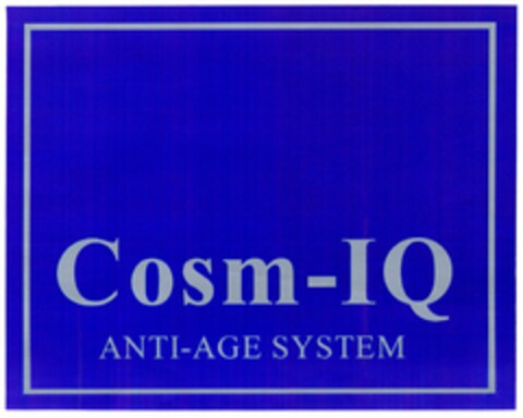 Cosm-IQ ANTI-AGE SYSTEM Logo (DPMA, 13.06.2003)