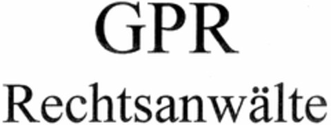 GPR Rechtsanwälte Logo (DPMA, 09/27/2004)