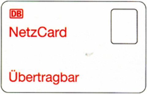 DB NetzCard Übertragbar Logo (DPMA, 11.01.1997)