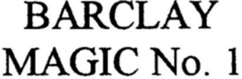 BARCLAY MAGIC No. 1 Logo (DPMA, 13.06.1997)