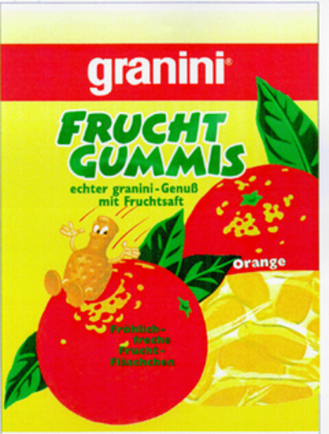 granini FRUCHTGUMMIS Orange Logo (DPMA, 06/25/1998)