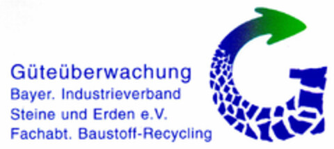 Güteüberwachung Bayer. Industrieverband Steine und Erden e.V. Fachabt. Baustoff-Recycling Logo (DPMA, 01.12.1998)