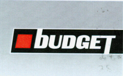 bUDGET Logo (DPMA, 01/28/1999)