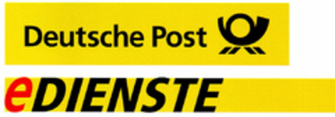 Deutsche Post e DIENSTE Logo (DPMA, 26.07.1999)