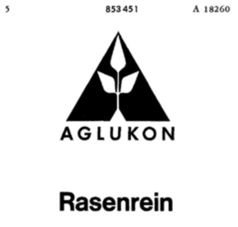 AGLUKON Rasenrein Logo (DPMA, 05.08.1967)
