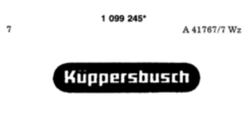 Küppersbusch Logo (DPMA, 25.07.1986)