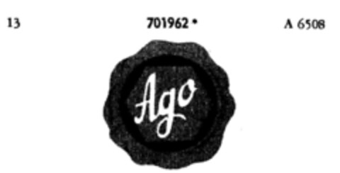 Ago Logo (DPMA, 02/02/1957)