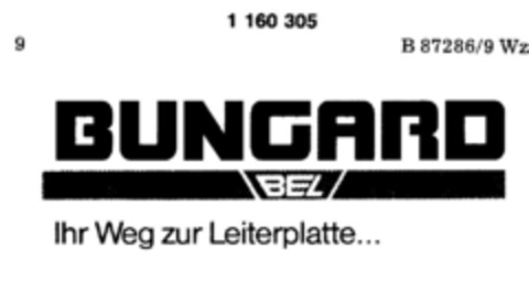 BUNGARD BEL Ihr Weg zur Leiterplatte... Logo (DPMA, 02.05.1989)
