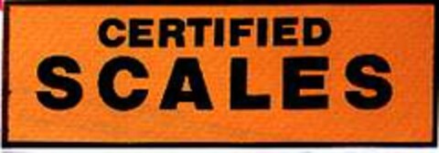 CERTIFIED SCALES Logo (DPMA, 17.10.1994)