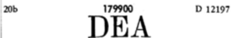 DEA Logo (DPMA, 16.05.1913)