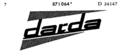 darda Logo (DPMA, 22.01.1970)