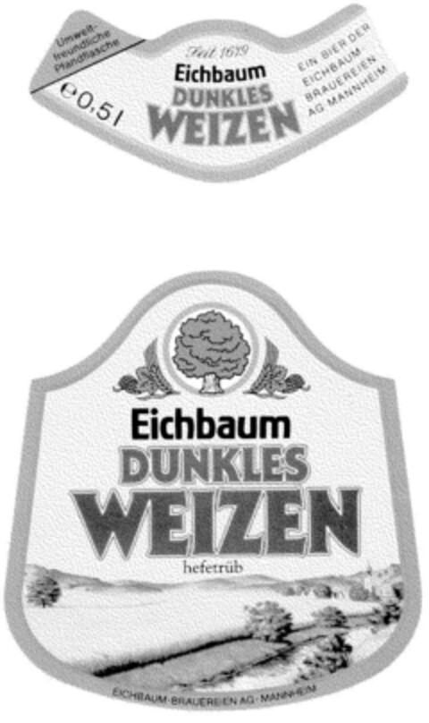 Eichbaum DUNKLES WEIZEN Logo (DPMA, 11.10.1986)