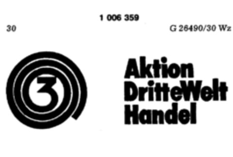 3 Aktion DritteWelt Handel Logo (DPMA, 01/25/1979)