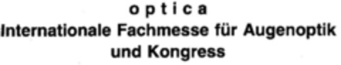 optica Internationale Fachmesse für Augenoptik und Kongress Logo (DPMA, 04/02/1979)