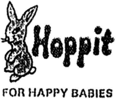 HOPPIT FOR HAPPY BABIES Logo (DPMA, 16.07.1988)