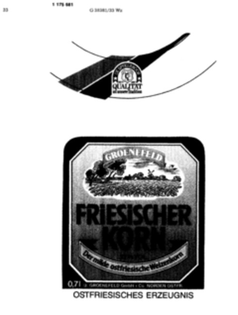 DE SPYKERBOOR SEIT 1880 FRIESISCHER KORN Logo (DPMA, 04.08.1990)