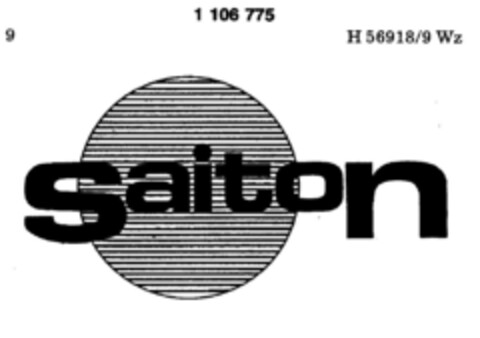 saiton Logo (DPMA, 15.11.1986)